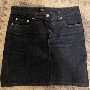 APC standard denim skirt